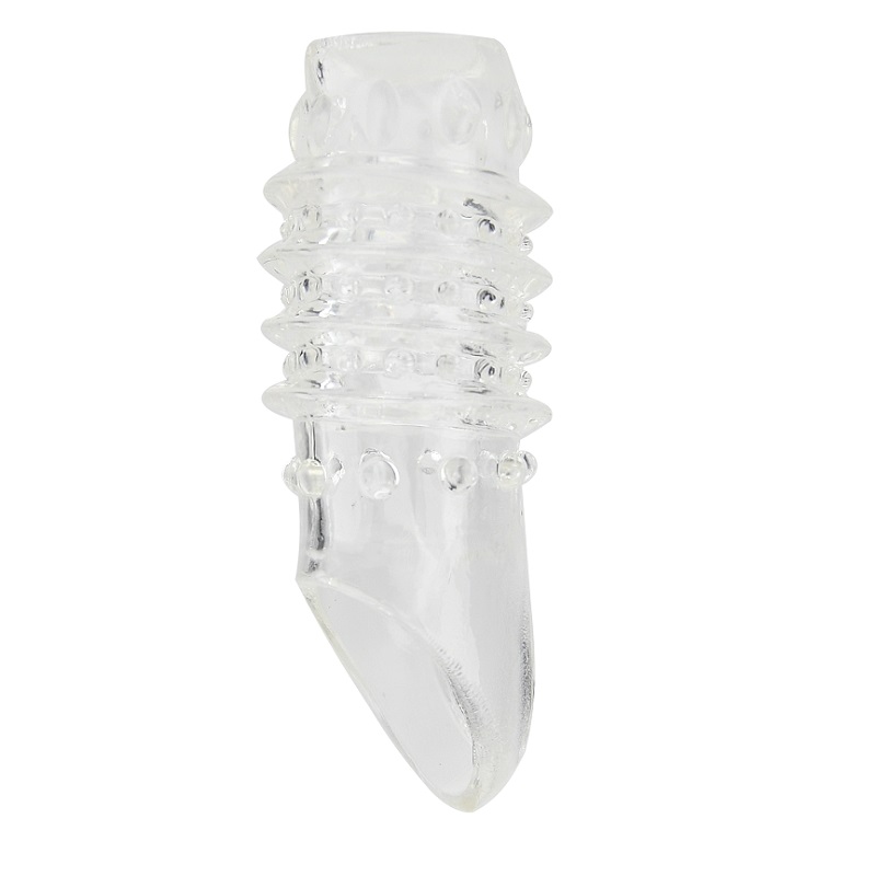 Manșon texturat pentru penis Rev-Sleeves cu buclă pentru bilă