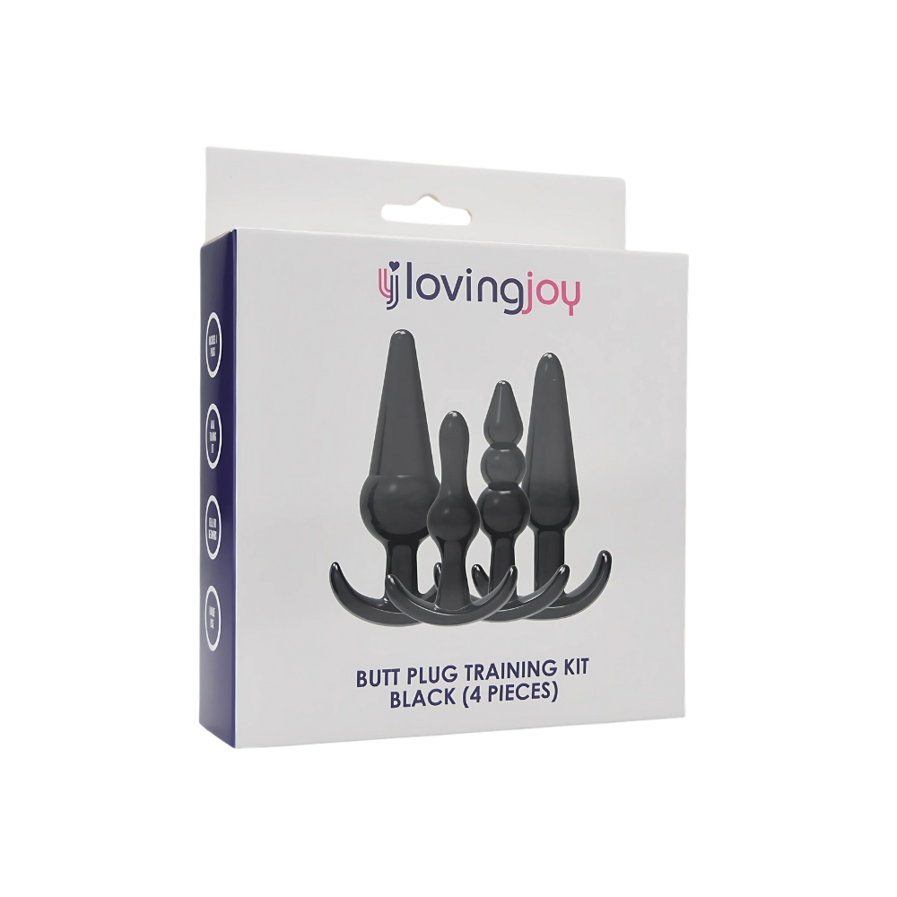 Kit de antrenament pentru dop anal Loving Joy Negru - imagine 11