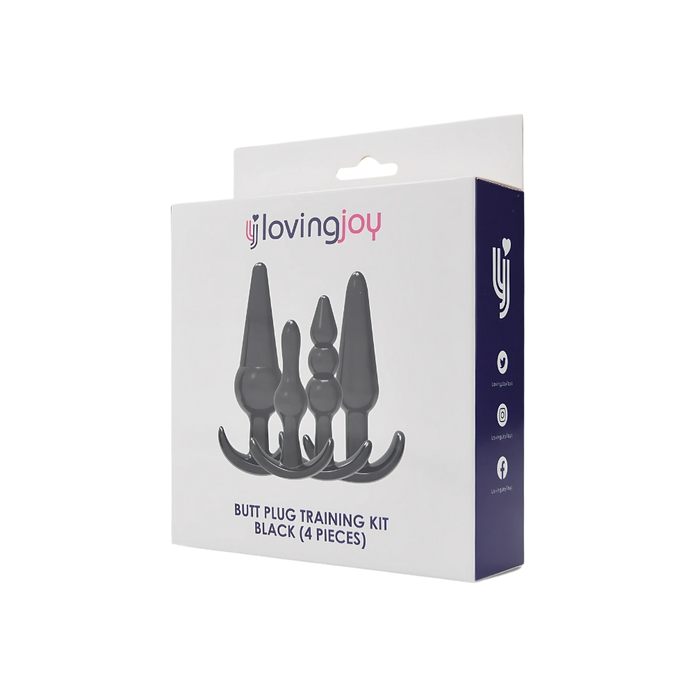 Kit de antrenament pentru dop anal Loving Joy Negru - imagine 12