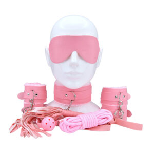 Kit de bondage pentru începători Bound to Play, roz (8 piese)