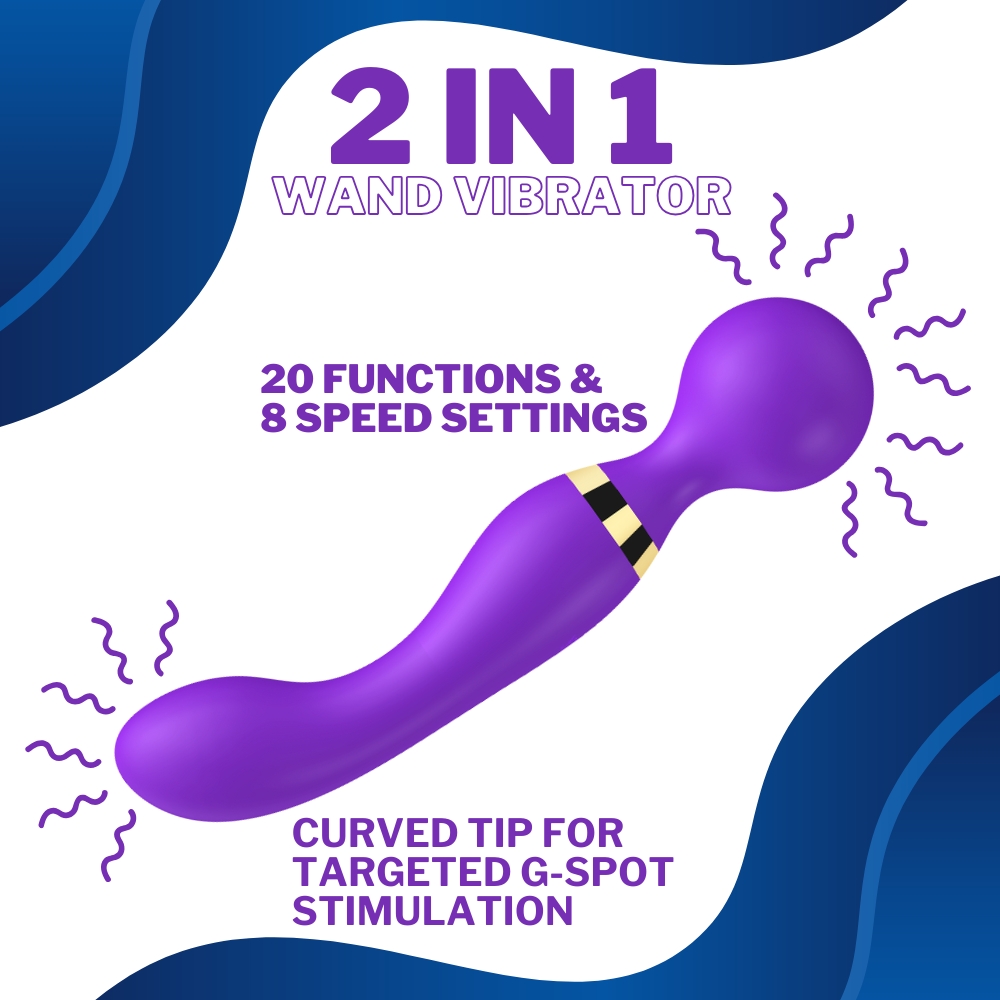 Vibrator cu baghetă cu două capete Loving Joy - imagine 9