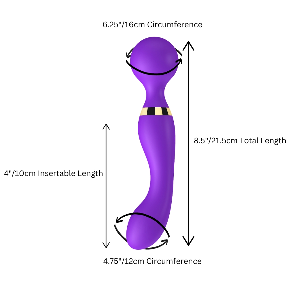 Vibrator cu baghetă cu două capete Loving Joy - imagine 10