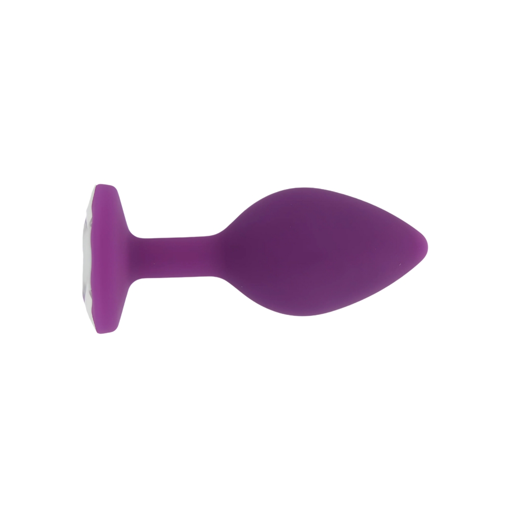 Dop anal din silicon violet Toosh, mic - imagine 3