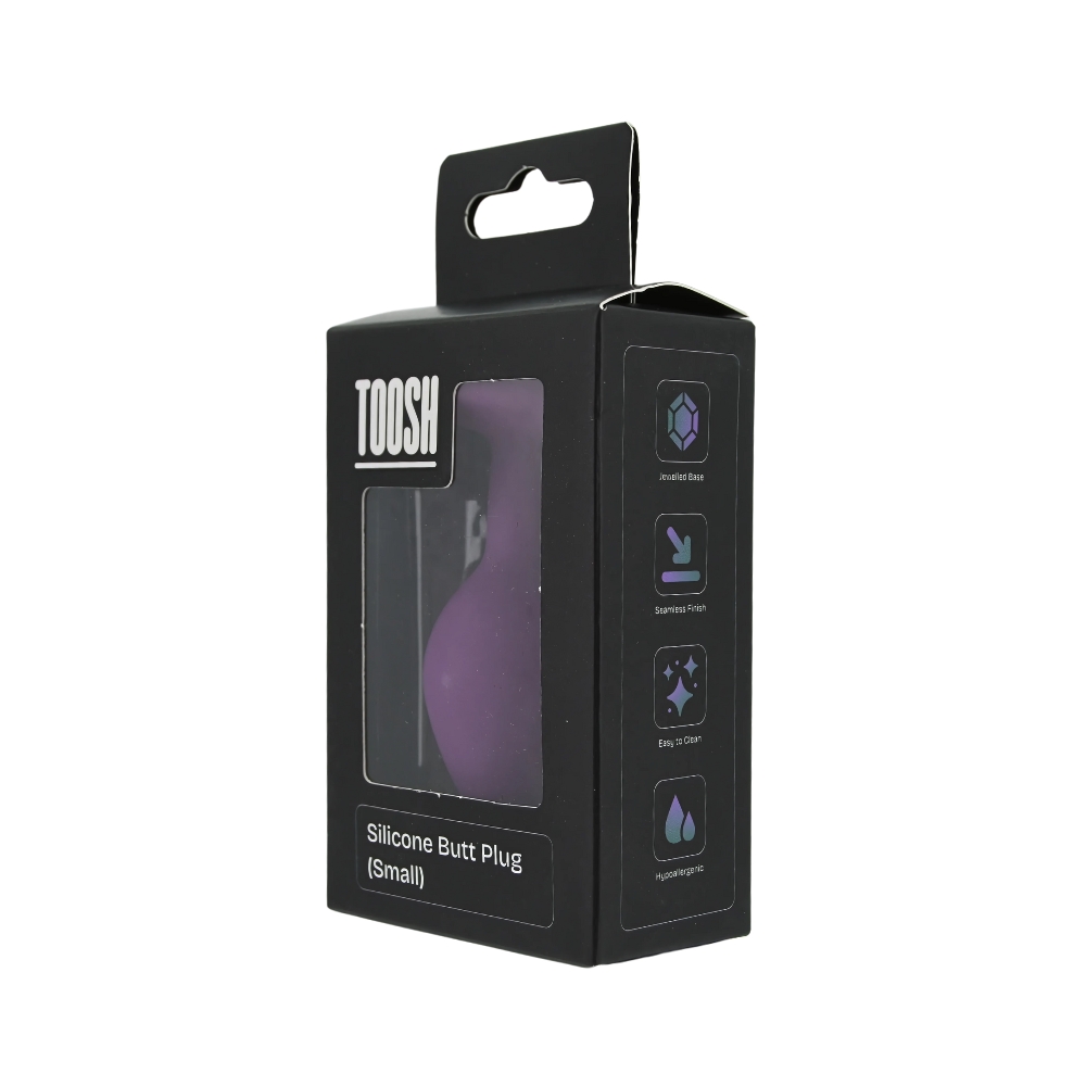Dop anal din silicon violet Toosh, mic - imagine 10