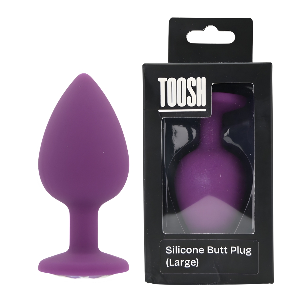 Dop anal din silicon violet Toosh, mare
