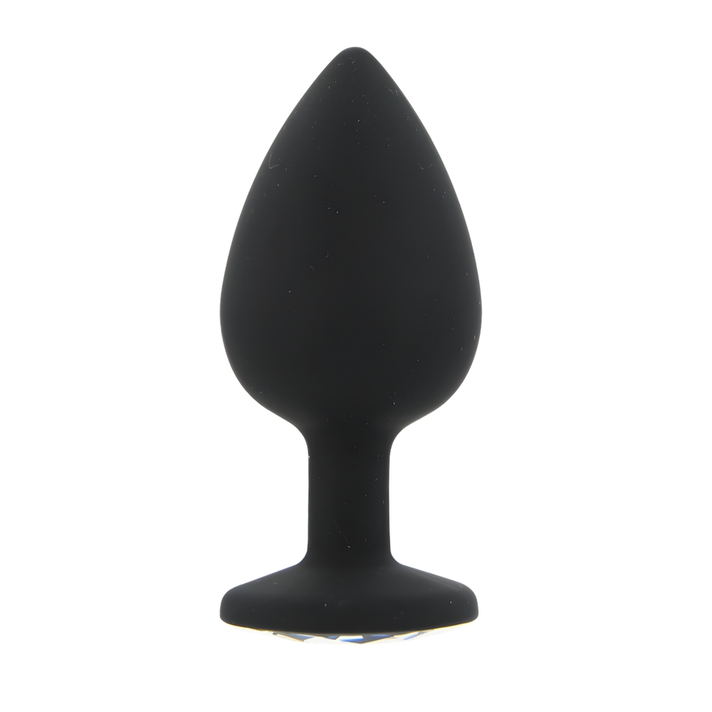 Dop anal din silicon negru Toosh, mare - imagine 2