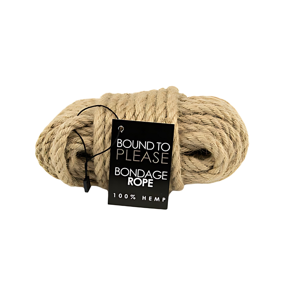 Frânghie de bondage Bound to Please din cânepă