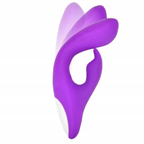 Vibrator flexibil din silicon Loving Joy FLEX, tip iepure - imagine 2