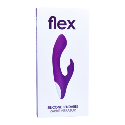 Vibrator flexibil din silicon Loving Joy FLEX, tip iepure - imagine 4
