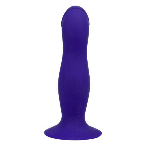 Dildo din silicon Loving Joy de 6 inch cu ventuză, albastru miezul nopții - imagine 4